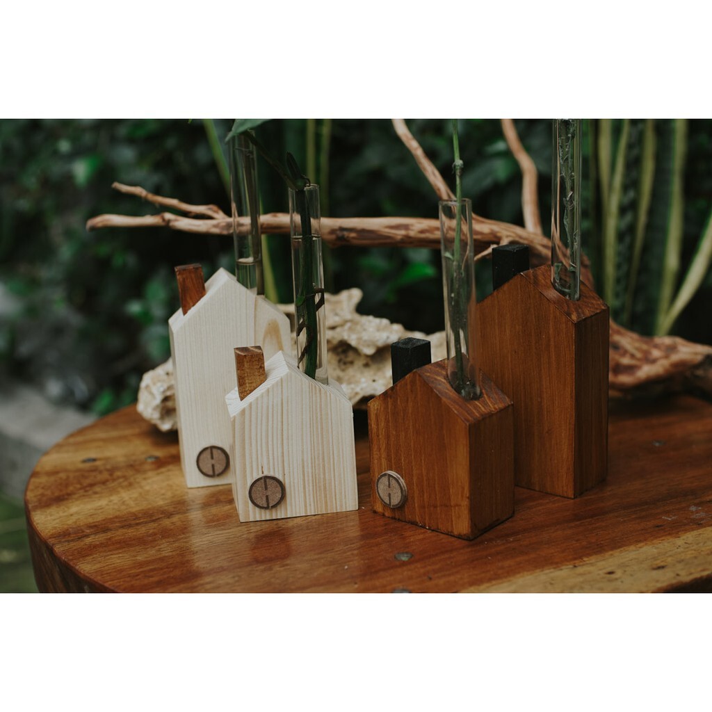 Jual Vas Bunga Kayu Air Propagasi Vas Kaca Propagasi Vas Water ...